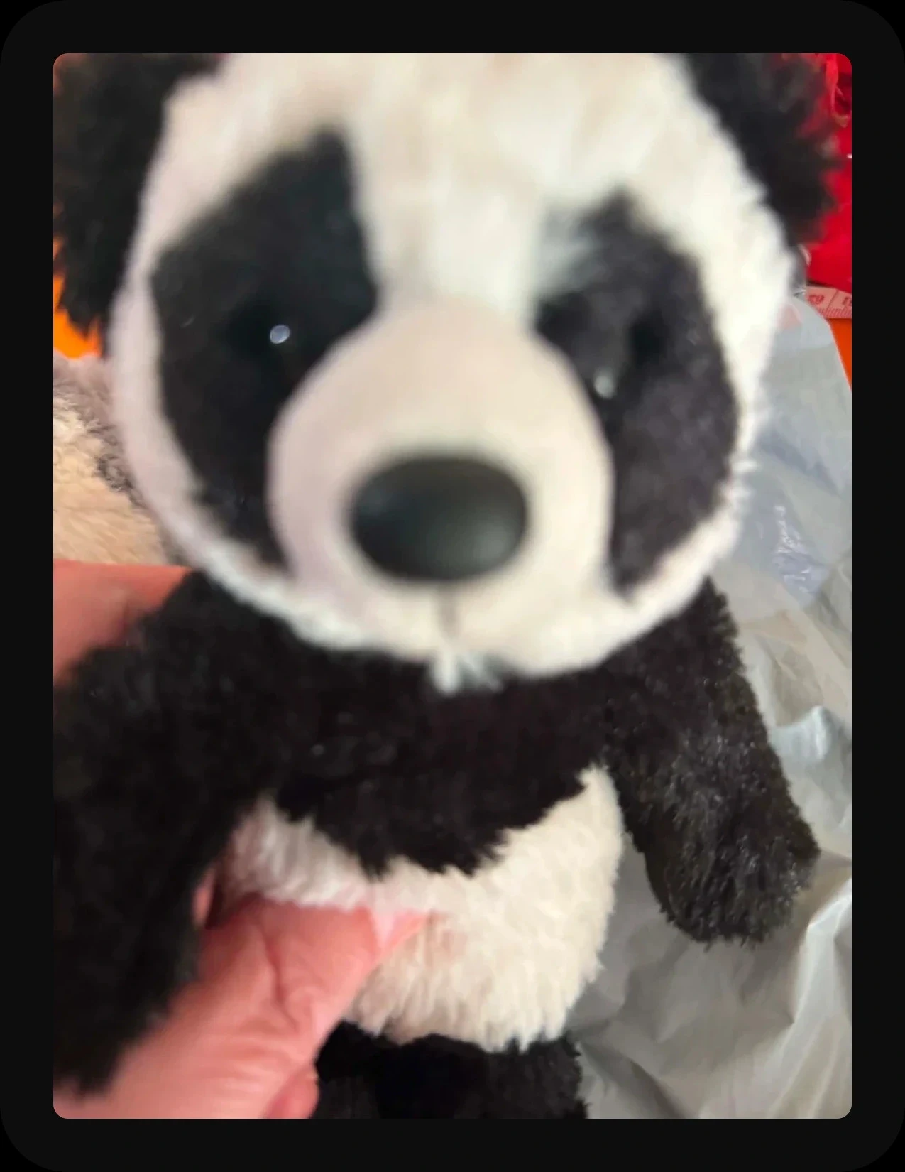 Two plush toys - Wolf and Panda – photo 4